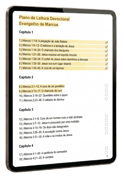 Plano de leitura do Evangelho de Marcos
